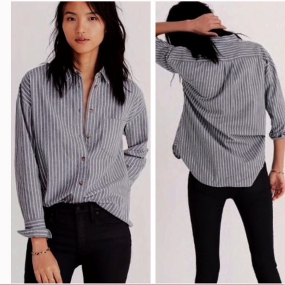 Madewell Tops - Madewell Westward Striped Flannel